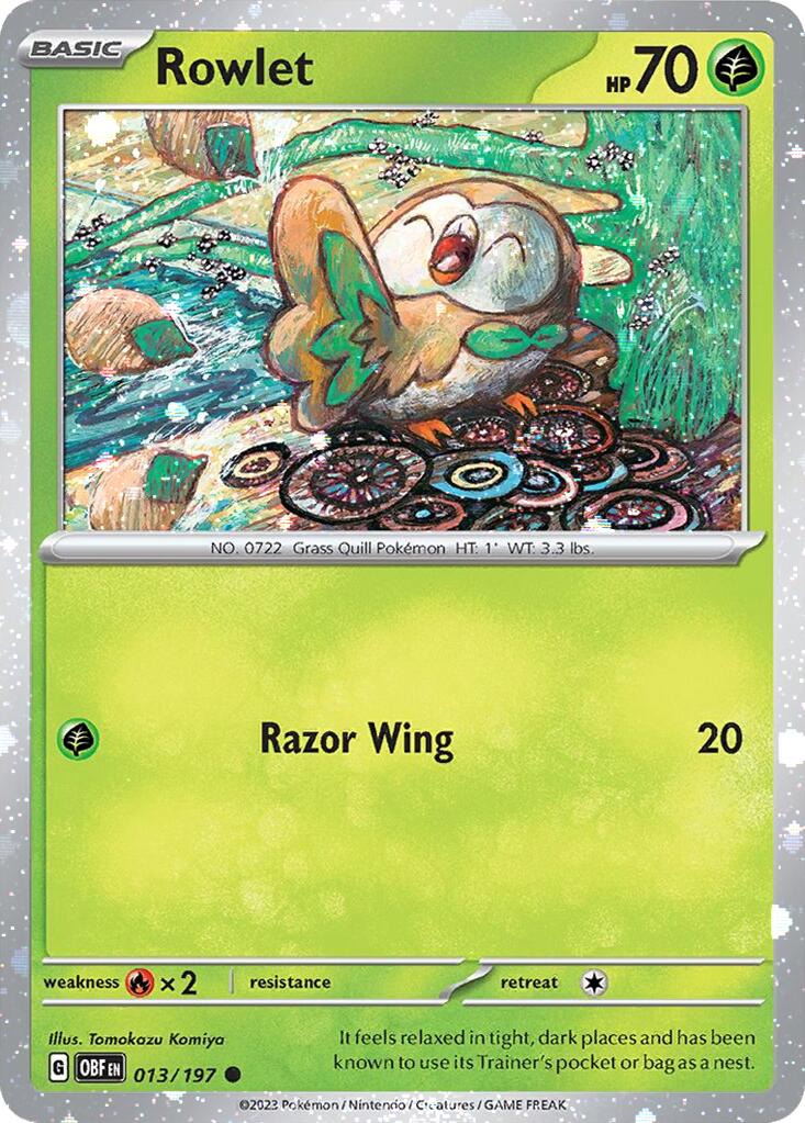 Image of Rowlet (013/197) (Cosmos Holo) [Miscellaneous Cards]