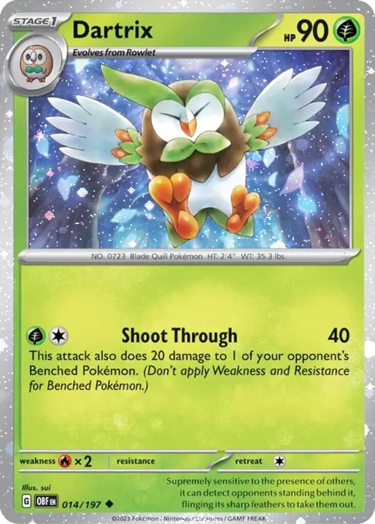 Image of Dartrix (014/197) (Cosmos Holo) [Miscellaneous Cards]