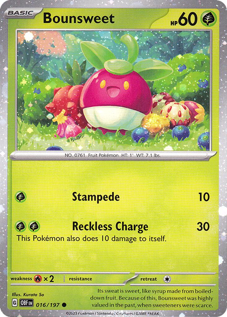 Image of Bounsweet (016/197) (Cosmos Holo) [Miscellaneous Cards]