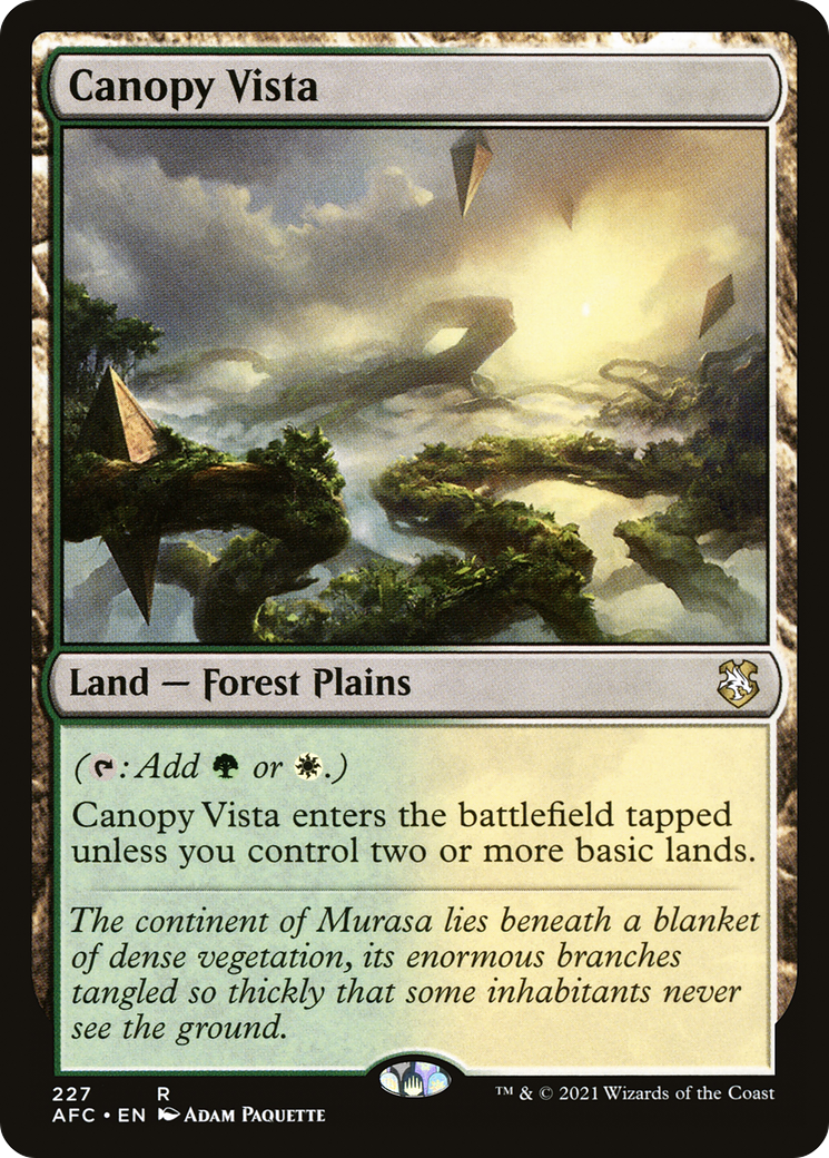 Image of Canopy Vista [Dungeons & Dragons: Adventures in the Forgotten Realms Commander]