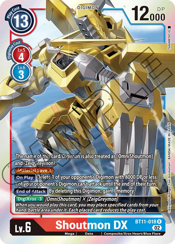 Image of Shoutmon DX [BT11-018] [Dimensional Phase]