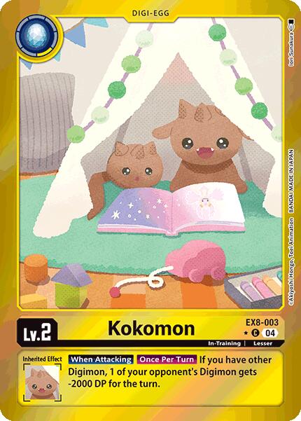 Image of Kokomon [EX8-003] (Limited Foil) [Chain of Liberation]