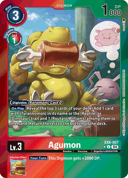 Image of Agumon [EX8-007] - EX8-007 (Limited Foil) [Chain of Liberation]