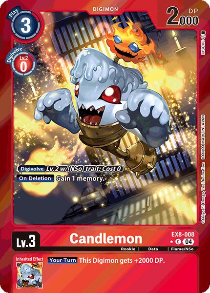 Image of Candlemon [EX8-008] (Limited Foil) [Chain of Liberation]