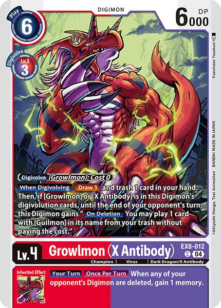 Image of Growlmon (X Antibody) [EX8-012] [Chain of Liberation]