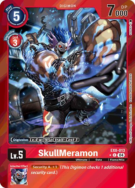Image of SkullMeramon [EX8-013] (Limited Foil) [Chain of Liberation]