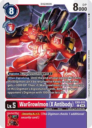 Image of WarGrowlmon (X Antibody) [EX8-015] [Chain of Liberation]