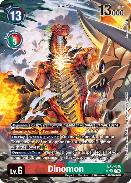 Image of Dinomon [EX8-016] (Alternate Art) [Chain of Liberation]