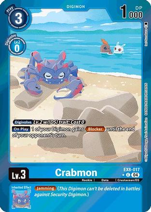 Image of Crabmon [EX8-017] (Limited Foil) [Chain of Liberation]