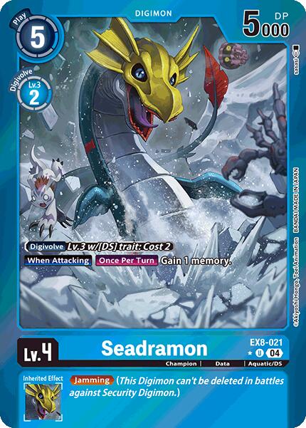 Image of Seadramon [EX8-021] (Limited Foil) [Chain of Liberation]