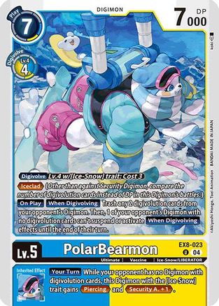 Image of PolarBearmon [EX8-023] [Chain of Liberation]
