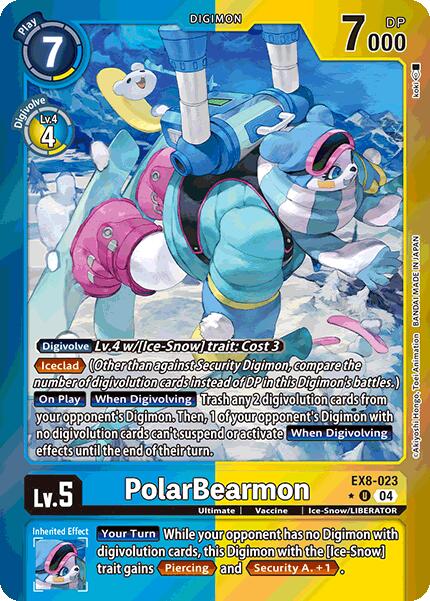 Image of PolarBearmon [EX8-023] (Limited Foil) [Chain of Liberation]