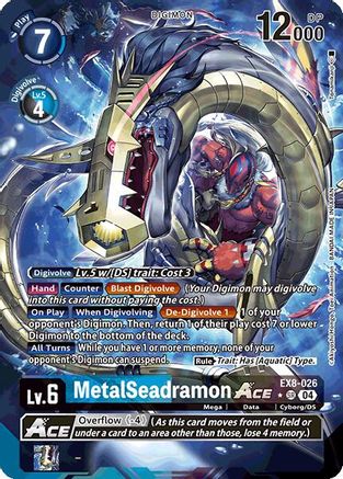 Image of MetalSeadramon ACE [EX8-026] (Alternate Art) [Chain of Liberation]