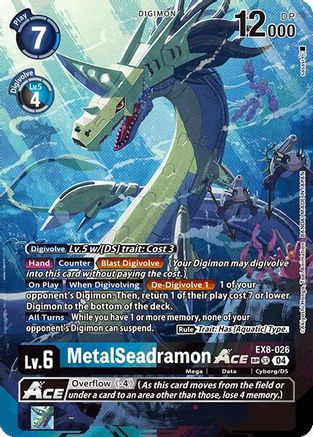 Image of MetalSeadramon ACE [EX8-026] (Textured) [Chain of Liberation]