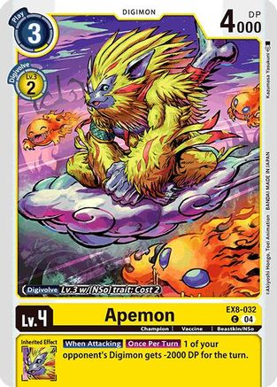 Image of Apemon [EX8-032] [Chain of Liberation]