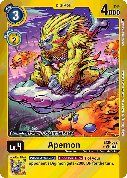 Image of Apemon [EX8-032] (Limited Foil) [Chain of Liberation]