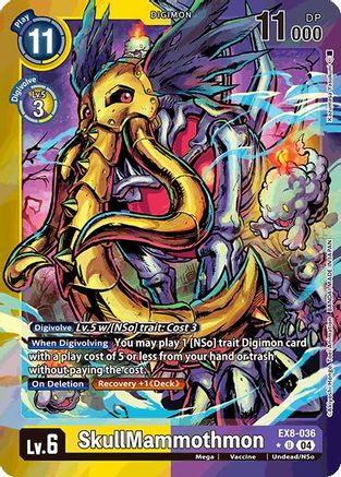 Image of SkullMammothmon [EX8-036] (Limited Foil) [Chain of Liberation]