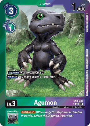 Image of Agumon [EX8-038] - EX8-038 (Limited Foil) [Chain of Liberation]