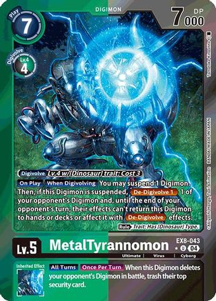 Image of MetalTyrannomon [EX8-043] (Limited Foil) [Chain of Liberation]