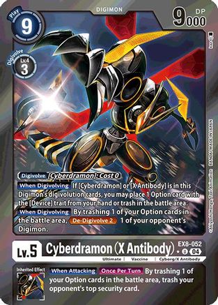 Image of Cyberdramon [EX8-052] (X Antibody) (Limited Foil) [Chain of Liberation]