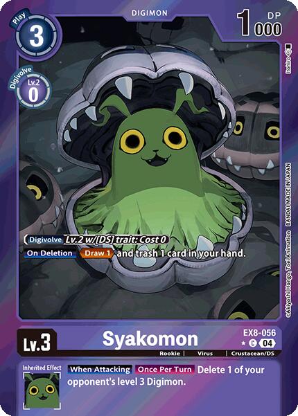 Image of Syakomon [EX8-056] (Limited Foil) [Chain of Liberation]