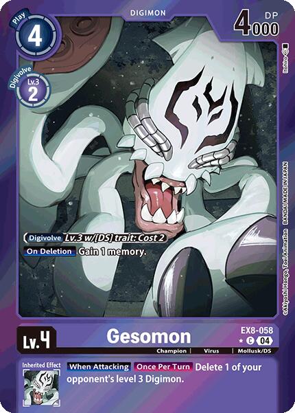 Image of Gesomon [EX8-058] (Limited Foil) [Chain of Liberation]