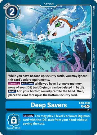 Image of Deep Savers [EX8-068] [Chain of Liberation]