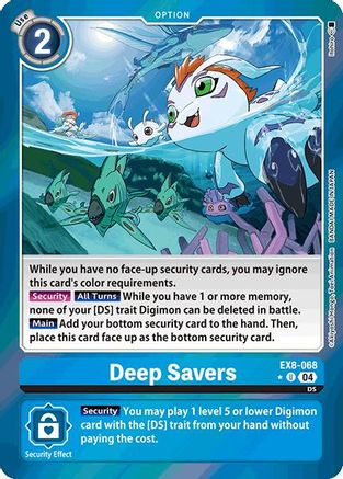 Image of Deep Savers [EX8-068] (Limited Foil) [Chain of Liberation]