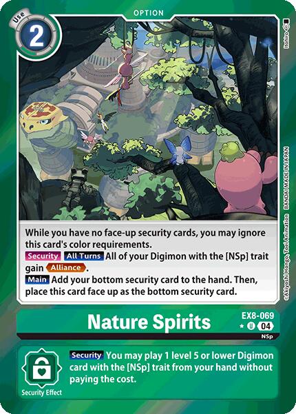Image of Nature Spirits [EX8-069] (Limited Foil) [Chain of Liberation]