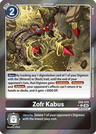 Image of Zofr Kabus [EX8-070] (Limited Foil) [Chain of Liberation]