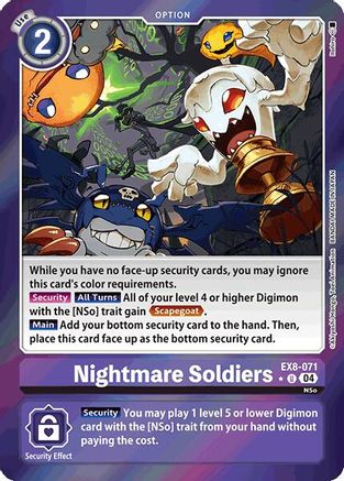Image of Nightmare Soldiers [EX8-071] (Limited Foil) [Chain of Liberation]