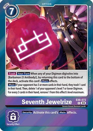Image of Seventh Jewelrize [EX8-072] [Chain of Liberation]