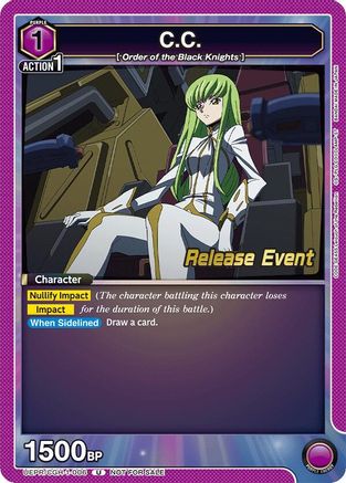 Image of C.C. (006) (UEPR/CGH-1-006) - UE04BT Code Geass Lelouch of the Rebellion Release Event Cards