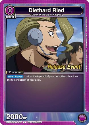 Image of Diethard Ried (UEPR/CGH-1-011) - UE04BT Code Geass Lelouch of the Rebellion Release Event Cards