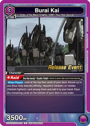 Image of Burai Kai (UEPR/CGH-1-026) - UE04BT Code Geass Lelouch of the Rebellion Release Event Cards