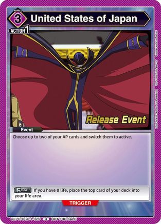 Image of United States of Japan (UEPR/CGH-1-029) - UE04BT Code Geass Lelouch of the Rebellion Release Event Cards