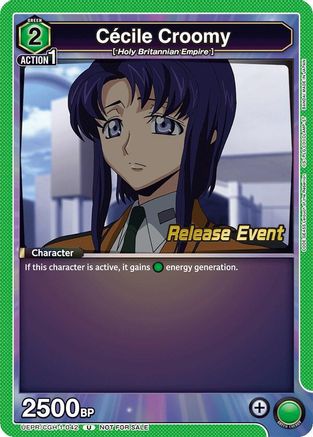 Image of Cecile Croomy (UEPR/CGH-1-042) - UE04BT Code Geass Lelouch of the Rebellion Release Event Cards