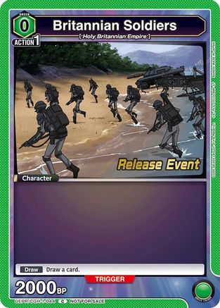 Image of Britannian Soldiers (UEPR/CGH-1-044) - UE04BT Code Geass Lelouch of the Rebellion Release Event Cards