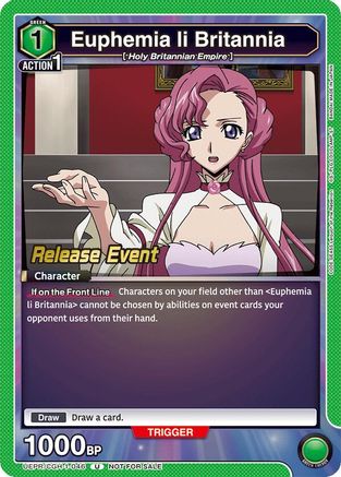 Image of Euphemia li Britannia (046) (UEPR/CGH-1-046) - UE04BT Code Geass Lelouch of the Rebellion Release Event Cards