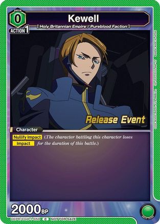 Image of Kewell (UEPR/CGH-1-050) - UE04BT Code Geass Lelouch of the Rebellion Release Event Cards