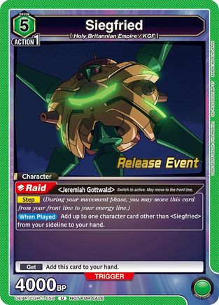 Image of Siegfried (UEPR/CGH-1-058) - UE04BT Code Geass Lelouch of the Rebellion Release Event Cards