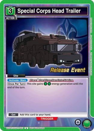 Image of Special Corps Head Trailer (UEPR/CGH-1-061) - UE04BT Code Geass Lelouch of the Rebellion Release Event Cards