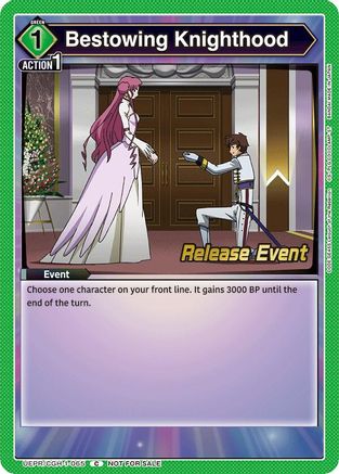 Image of Bestowing Knighthood (UEPR/CGH-1-065) - UE04BT Code Geass Lelouch of the Rebellion Release Event Cards