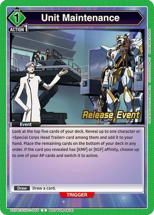 Image of Unit Maintenance (UEPR/CGH-1-066) - UE04BT Code Geass Lelouch of the Rebellion Release Event Cards