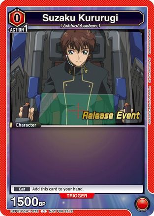 Image of Suzaku Kururugi (072) (UEPR/CGH-1-072) - UE04BT Code Geass Lelouch of the Rebellion Release Event Cards