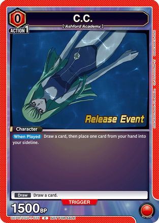 Image of C.C. (075) (UEPR/CGH-1-075) - UE04BT Code Geass Lelouch of the Rebellion Release Event Cards