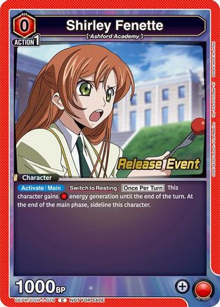 Image of Shirley Fenette (079) (UEPR/CGH-1-079) - UE04BT Code Geass Lelouch of the Rebellion Release Event Cards