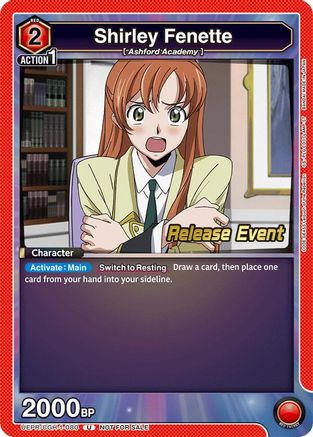 Image of Shirley Fenette (080) (UEPR/CGH-1-080) - UE04BT Code Geass Lelouch of the Rebellion Release Event Cards