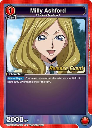 Image of Milly Ashford (086) (UEPR/CGH-1-086) - UE04BT Code Geass Lelouch of the Rebellion Release Event Cards