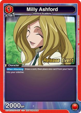 Image of Milly Ashford (087) (UEPR/CGH-1-087) - UE04BT Code Geass Lelouch of the Rebellion Release Event Cards